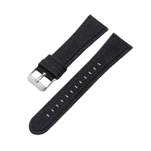 [SLFJEYTX] 1�� 22mm 24mm �f�j�����n���v�o���h �X�g���b�v �r���v �����Y ���f�B�[�X �u���X���b�g IWC�p Gt2/3/4/5 ���X�g�x���g�p(Black,22mmSilver Buckle)