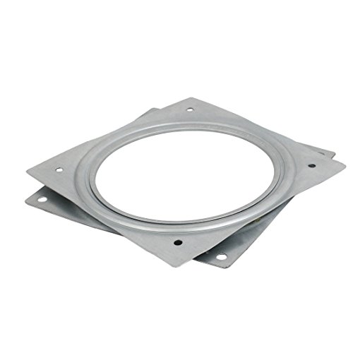 uxcell Square 6-inch Lazy Susan Turntable Bearing 5/16-inch Thick 110-Lb Capacity