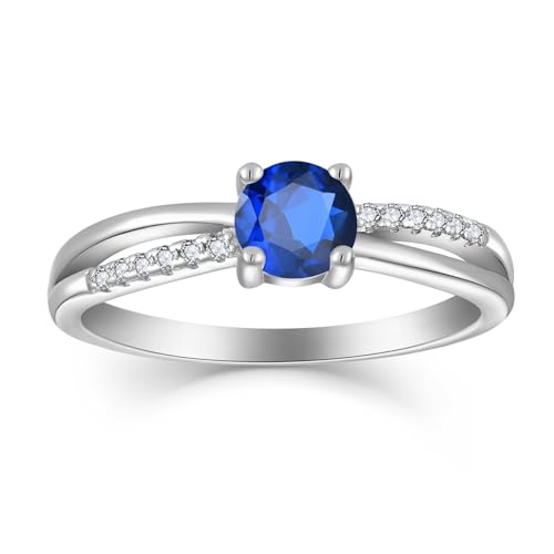 Infinity Promise Ring for Her 925 Sterling Silver Birthstone Engagement Ring Wedding Eternity Anniversary Statement Ring for Women