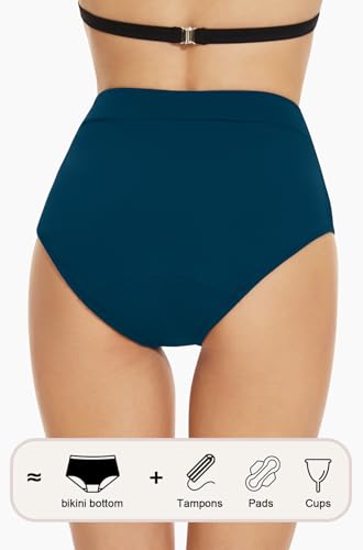 Image of Period Swimwear Leakproof Bikini Swim Bottoms for Teens Girls Women