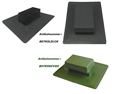 Uzman-Versand Dachlüfter Schwarz Dachentlüftung, Entlüfter, Dach, Flachdachlüfter, Dachhaube, Dachdurchführung, Rauchabzug Entlüfterstein, Dachentlüfter, Dachziegel,Lüfter,Flachdachentlüfter