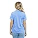 USBD Post Mastectomy Shirt with Drain Pockets Lapel Collar Post Op Button Down Recovery Tops (Sky Blue, Large)