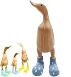 【DISPONIBLE EN PLUSIEURS OPTIONS DE COULEURS】 ： Ces canards portent de magnifiques bottes en bois colorées à pois ou fleuries ! Ils sont suffisamment grands for être remarqués, mais suffisamment petits for tenir sur une étagère. Chaque canard possède une personnalité unique, vous permettant de choisir celui qui correspond le mieux à votre esthétique.