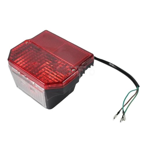 Feu arrière de moto rectangulaire stop et position pour TS125 TS250