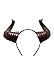 UNDERWRAPS Halloween Costume Devil Horns Headband Accessory Burgundy