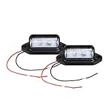 LivTee Waterproof 12V License Plate LED Light, for RV Camper Truck SUV Trailer Van, Step Courtesy...