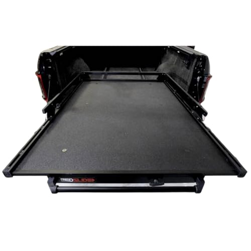 BEDSLIDE Classic (58\" X 41\") | 10-5841-CLB | Durable Sliding Truck Bed Cargo Organizer | Made in The USA, 1,000 lb Capacity (Black)