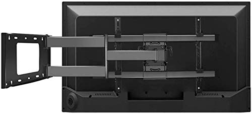 TV-Wandhalterung, schwenkbarer Doppelgelenkarm TV-Wandhalterung MAX VESA 600 x 400 mm für 37-75-Zoll-LED-LCD-OLED-Flach- und gebogene Bildschirme,