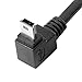 chenyang Mini USB Cable USB 2.0 Male to Mini USB 5 Pin Male 90 Degree Down Angled Charging Data Transfer Extension Cable 0.5M