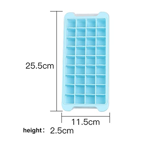 Molde para cubitos de hielo de silicona con tapa miniatura 6