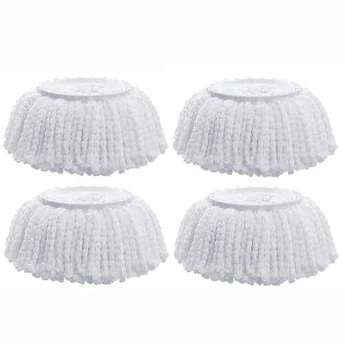 Image of Boniry 4 PCS Spin Mop Microfiber Refill /Refills for Floor Cleaning /Floor /Super Absorbent Universal (Spin Mop Head Refill, 4)
