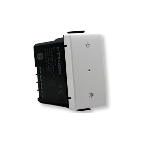 IXTRIMA Interruttore dimmer connesso Smart Zigbee/Tuya Wifi frutto modulo compatibile con supporti Vimar plana bianco