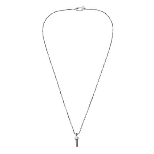 Men's Sterling Silver Screw Pendant Necklace