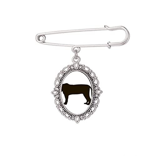 Broche tigre noir taille M pour robe et chemise
