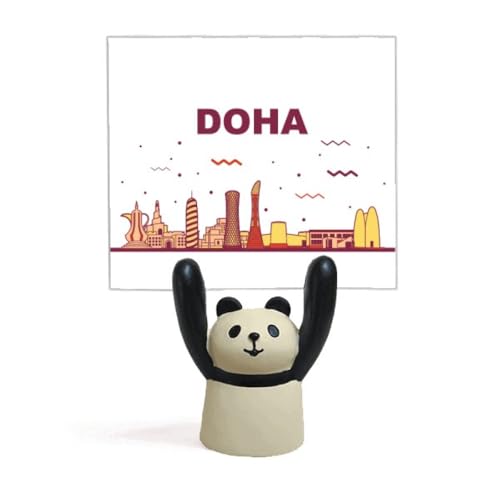 Support pour mémo panda et monument de Doha pour organiser vos notes