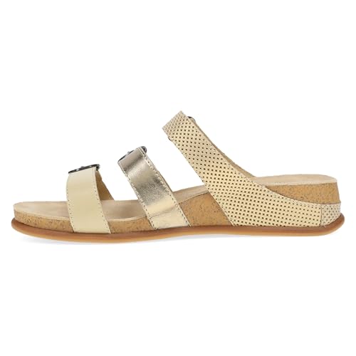 Image of Dansko Campbell Slip-On Wedge Sandal for Women -Low Profile Wedge with Arch Support, Adjustable Fit for Walking Comfort