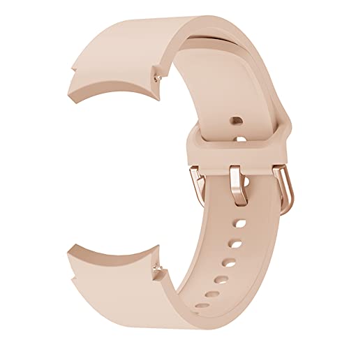 System S Correa flexible de silicona 20 mm para Samsung Galaxy Watch 4 Smartwatch Rosa