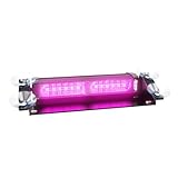 Abrams Focus 2X Series (Purple/Purple) 36W - 12 LED Funeral Vehicle Truck Windshield Strobe Warning Dash & Deck Light Bar