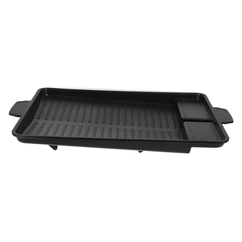 GLEAVI 1 Pieza Sartén Rectangular Antiadherente para Barbacoa Bandeja de Horno para Cocinar y Duradera para Asar Carne y Verduras