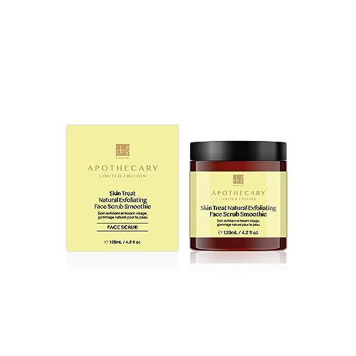 Dr Botanicals Skin Treat Natural Exfoliating Face Scrub Smoothie | Gentle and Effective Facial Cleanser, Reveal Your Skin's Natural Glow - 120ml/ 4.05 fl oz