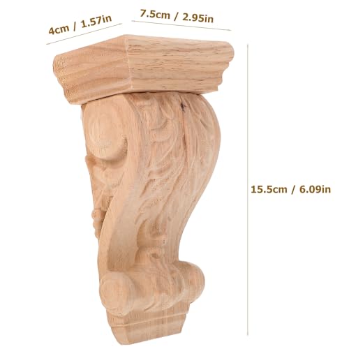 Holzkonsole,Kapitelle Aus Holz Dekorative Regalträger Holz Für Wohnzimmer Innenhof Und Balkon