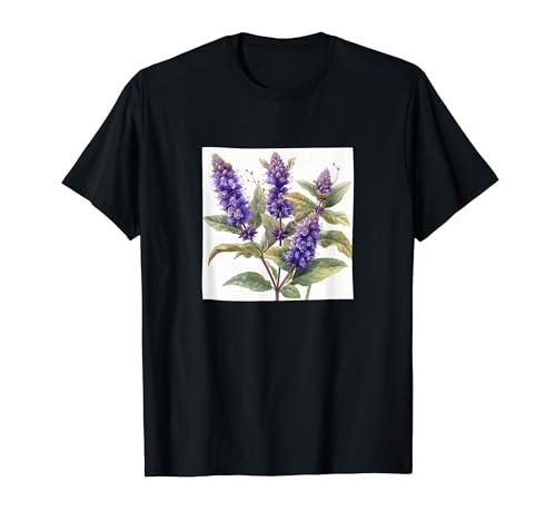 Anise Hyssop Flower Cottagecore Graphic T-Shirt