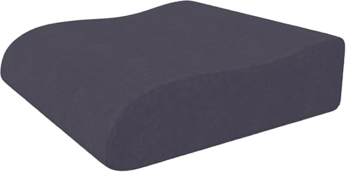 bonmedico Cuscino per Sedia Supporto Schiena, Ergonomico a Cuneo per Ufficio, Auto, Sedie e Divano - Cuscino Ortopedico - Rialzo per Sedia a Rotelle (Grigio)