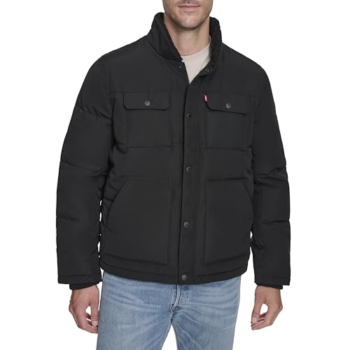 Levi's Men's Woodsman Sherpa Collar Puffer Jacket (Regular and Big & Tall Sizes)