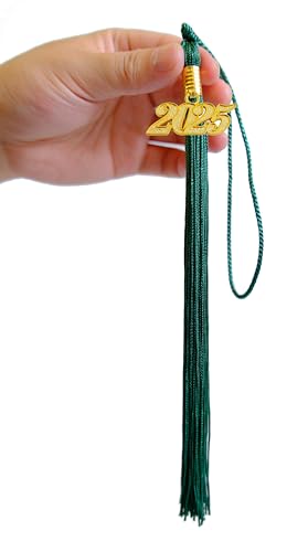 Image of Graduation Tassel 2025,Green Tassel for Graduation Cap 2025