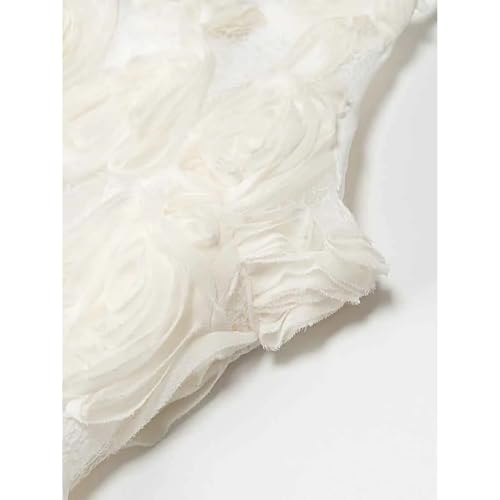 Dresses for Women European Style All Match Three Dimensional Flower Splicing Suspender Ladies Outings4