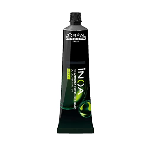 L'Oréal Professionnel, iNOA 5.15 Castaño claro, castaño ceniza, caoba, color permanente, sin amoniaco y vegano, cubre hasta 100% canas, color brillante y duradero, 60 g