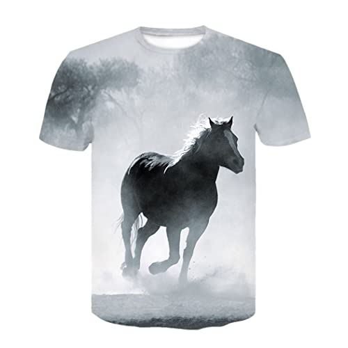 T-shirt imprimé 3D streetwear idéal pour vos sorties d'été décontractées en ville