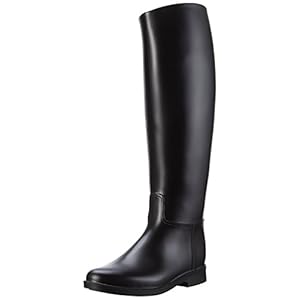 PFIFF 101658 Reitstiefel Glasgow, Gummireitstiefel, Kinder Damen, Schwarz 29-42