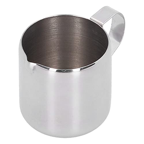 Sxhlseller Jarra de café de 60 ml, Taza de Espuma de Leche de Acero Inoxidable 304, Jarra de Leche, Taza de espumador de…