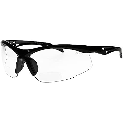 Bifocal Safety Glasses, SB-9000 (+1.00, Clear Lens) Cover