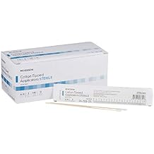 McKesson Sterile Cotton Tipped Applicators, 6 Inch, Box of 200 Medical Cotton Swabs for Wound Care, Cleaning, and Application, Wooden Shaft, Disposable