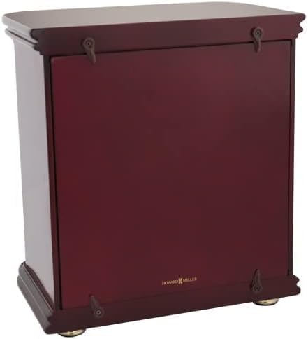 Howard Miller Rosewood Hall Photo Chest Cremation Urn, Wood, Red, Marble Pattern, Memorial Urns with Photo, 10.3" L x 7" W x 11.25" H