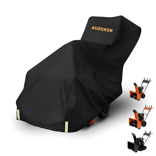 AUZEKER Snow Blower Cover: 900D Snowblower Covers Waterproof Outdoor Universal Snow Blower Shield Single And Two Stage Snow Thrower Cover Fit For Ego Honda Ariens Toro