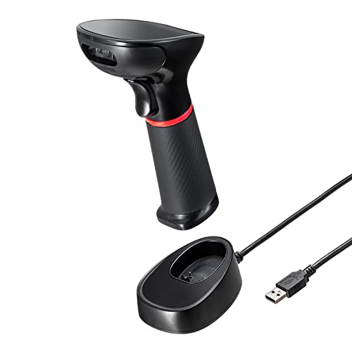 即納 代引不可 ワイヤレス2次元バーコードリーダー（2.4GHzワイヤレス） サンワサプライ BCR-WL2D1BK 31jw5PgSNML.jpg