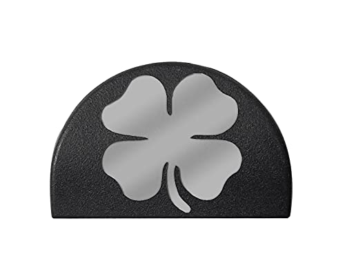 NDZ Performance Jentra JP-1 Grip Slug Plug for Glock 17 19 20 21 22 23 24 31 32 34 35 37 38 GEN 1-3 Custom Engraved - 4 Leaf Clover - Silver Paint Fill