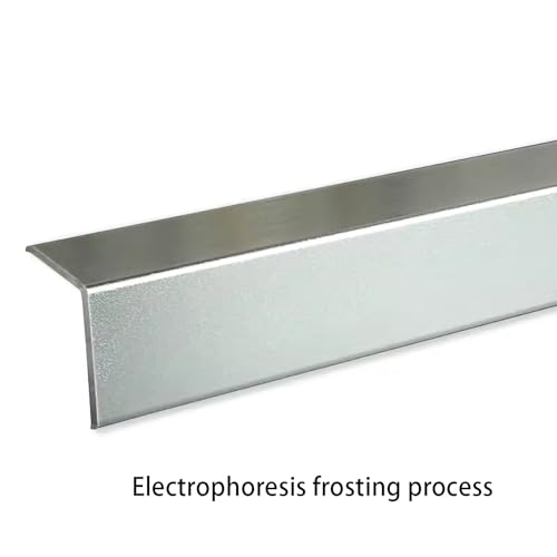 Protector de pared de esquina de aleación de aluminio en forma de L para rodapié de 1 metro 5