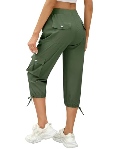 Pantalon randonnée femme léger heekpek 3/4 corsaire cargo pour marcher