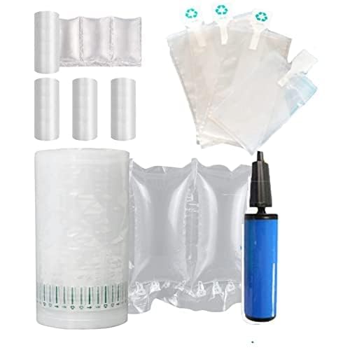 エアー緩衝材 エアー緩衝材ロール エアークッション 100/200/300/400個入り 横10×縦20cm 梱包材 緩衝材 ピロー型 エアパッキン 隙間埋め空気緩衝材 エアパッキン梱包材 自由にカット (20*20cm(100個))