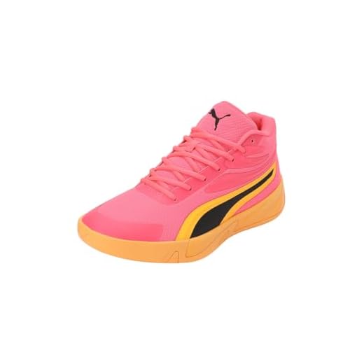 PUMA Chaussures de Basketball Roses/Oranges Homme Court Pro