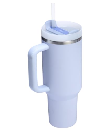 Image of STANLEY Quencher H2.0 Tumbler with Handle and Straw 40 oz | Flowstate 3-Position Lid | Cup Holder Compatible for Travel | Insulated Stainless Steel Cup | BPA-Free | Dew Drop