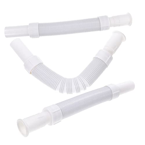 POPETPOP 3Piezas Tubo de Desagüe Flexible de Extensión de Lavabo y Accesorio de Drenaje Resistente y Duradero Fregaderos de Cocina
