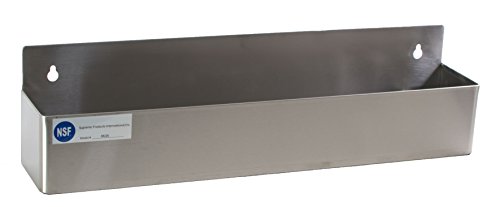 Focus Foodservice FSHELF6B 6 in. Black Plastic Shelf Label - 4-pkg