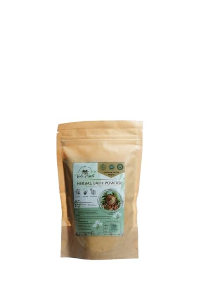 Herbal Bath Powder with Multani Mitti, Rose, Orange peel, Amla & Tulsi etc., – Natural Skin Cleansing & Brightening – Chemical Free Ayurvedic Body Cleanser | Ubtan, Sunni Pindi, Nalugu | Natural Body Scrub | Suitable for both Men & Women | 120 Grams-image-26