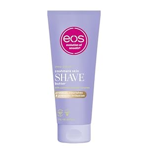 eos Cashmere Skin Collection Shave Butter- Vanilla Cashmere Scented, Non-Foaming Shave Cream, 7 fl oz