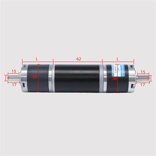 Moteur à engrenage planétaire 36mm 12V double axe longue durée